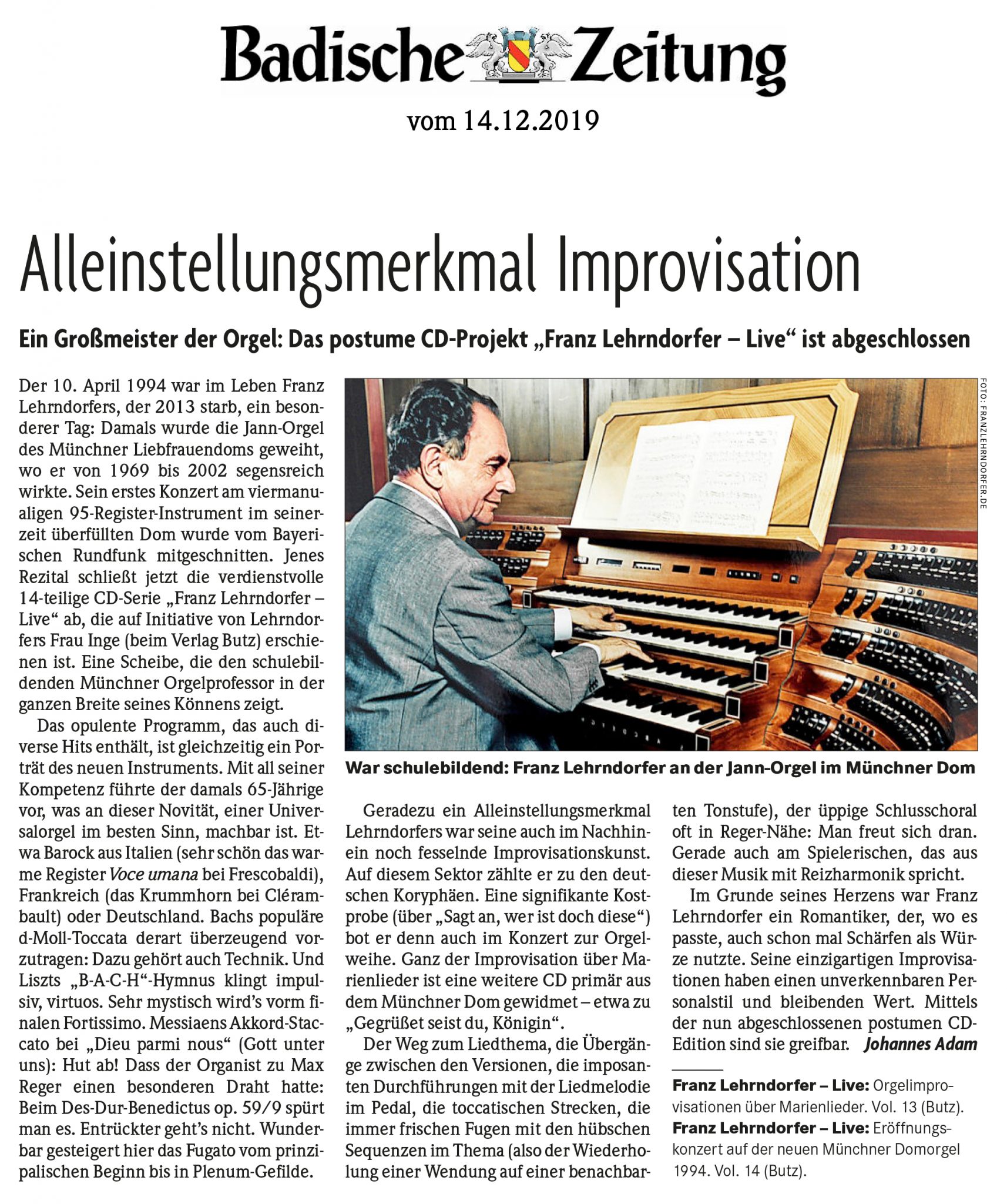 Artikel Alleinstellungsmerkmal Improvisation lehrndorfer / st